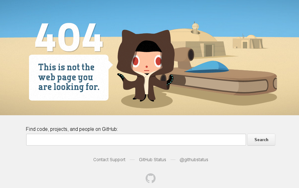 Github 的 404页面