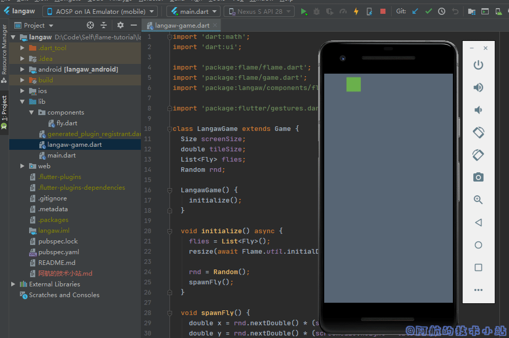 Flutter 游戏开发(flame) 01 开发2D休闲游戏：消灭小飞蝇(1/5)
