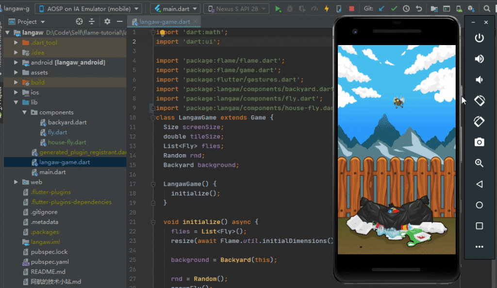 Flutter 游戏开发(flame) 02 图形和动画(2/5)