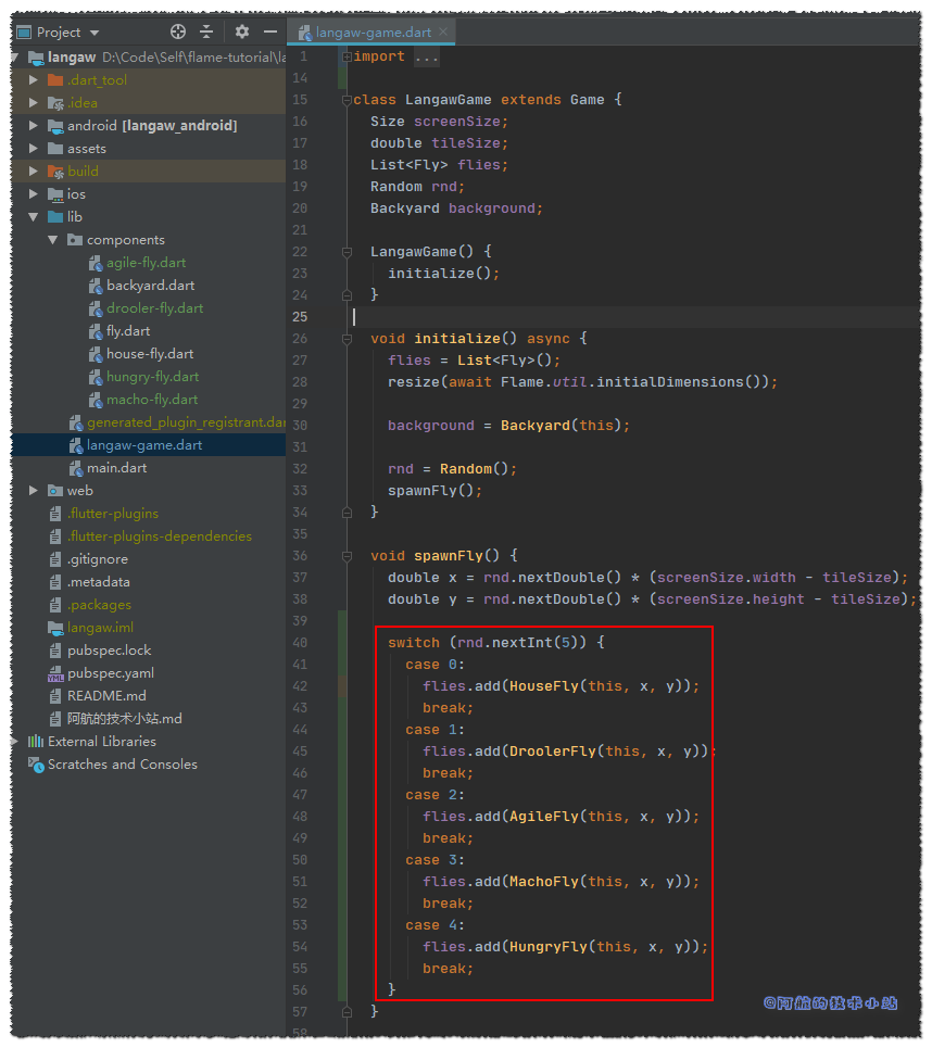 Flutter 游戏开发(flame) 02 图形和动画(2/5)